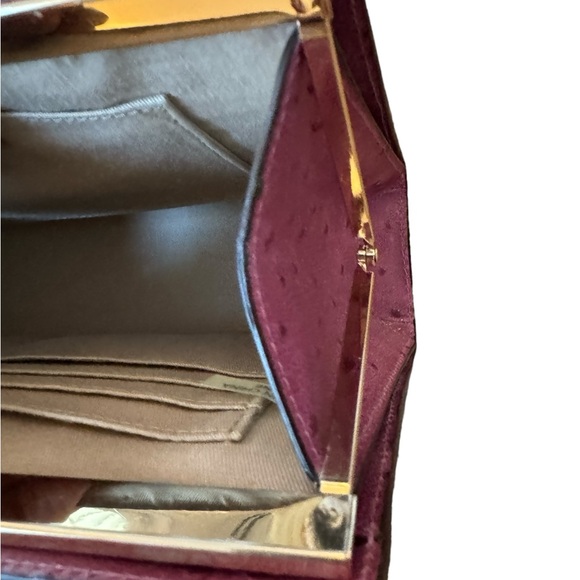 Coach 49850 Legacy Framed Ostrich Embossed Leather Large Clutch Wallet - Picture 8 of 12